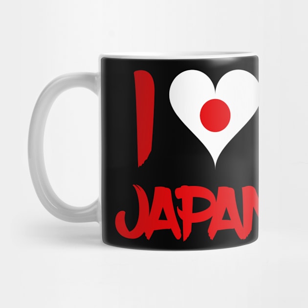 I Love Japan by MessageOnApparel